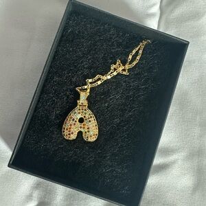 “A” necklace